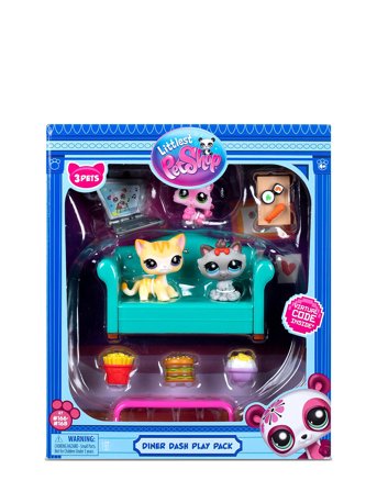 Littlest Pet Shop Littlest Pet Shop Diner Dash Play Pack - Multi/patterned - ONE SIZE
