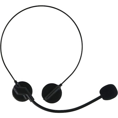 Rockstar-kostymtillbehör Headset - Fake Rockstar MJ Singer Mic