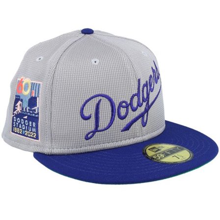 New Era - MLB Grå fitted Keps - Los Angeles Dodgers Pivot Mesh Crown Grey/Royal Fitted @ Hatstore
