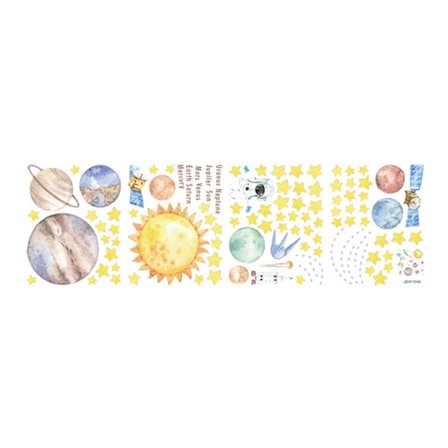 Sol System Stjärnplaneter Väggdekaler för Barnrum Vardagsrum Heminredning