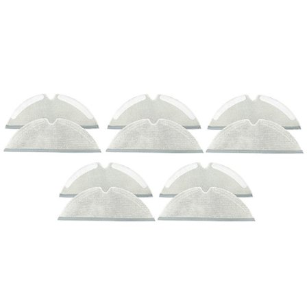 10 st Moppdukar för Q7 Max/q7 Max+/q7 Plus/t8 Dammsugare Ersättningsbara Tvättade Moppdukar Reservdelar P