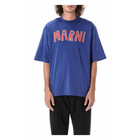 Marni T-Shirts Blå, Herre
