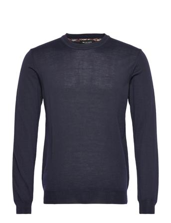 Merino Embroidery - Iq Neulepaita Pyöreä Kaula-aukko Navy SAND