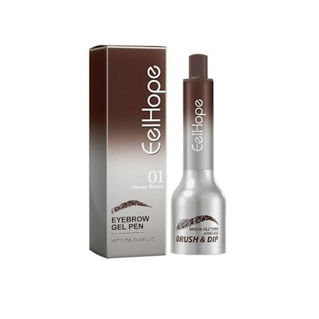 Ögonbrynsborste, Brow-Fection Vinklad Borste & Dip, Flytande Ögonbrynsborste, Ögonbrynspenna, Vattentät Ögonbrynspenna, Ögonbrynsfärg, Ögonbrynskontur