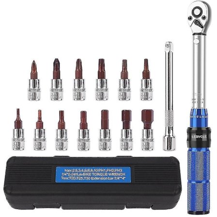 Lebycle Momentnøkkelsett 1/4 Tomme 2-24nm Sykkelverktøy