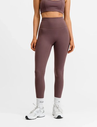 Drop of Mindfulness Butter Soft High Waist Tights - Burgundy - XS