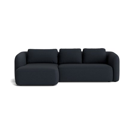 Trapani chaiselong sofa, venstrevendt - Loop Mørkeblå - 285x175x86 - Sofa, chaiselong