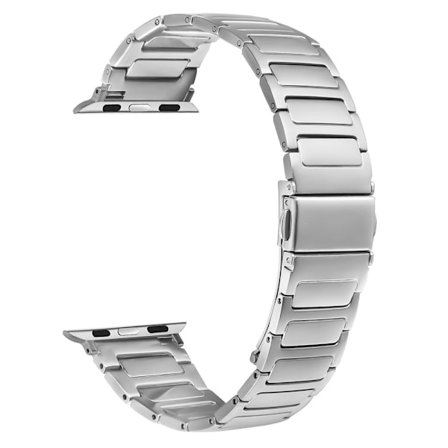 Metallinen kellonauha Apple Watch Series 10 46mm säädettävä kellonhihna - Hopea