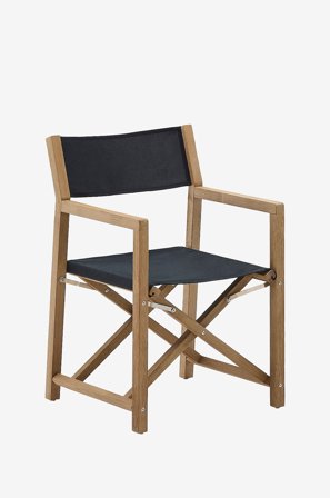 Kave Home - Utomhusstol - vilara - Svart - Utestolar & pallar - Från Homeroom