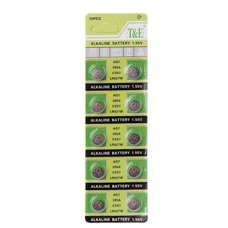 10 Pack Multi Purpose Myntbatteri 1,55V knappebatteri for elektronisk enhet LR927 Husholdnings Alkaline Button Myntcelle