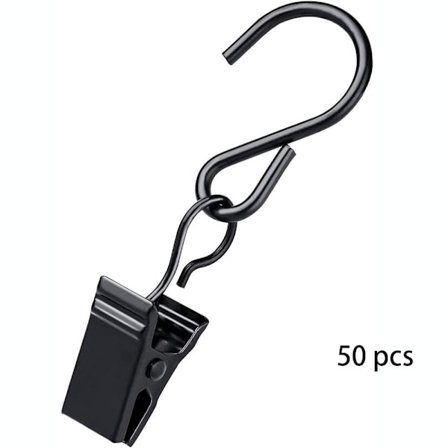 50 stk Gardinclips String Light Clips Hængekroge Gardin