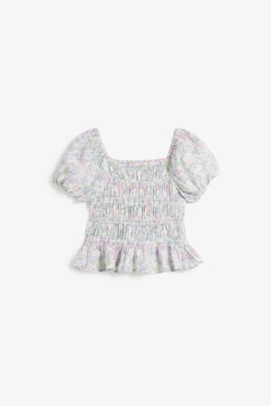 Mönstrad blus | Ljusturkos | Barn | Kappahl