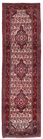80X280 Tapis D'orient Asadabad De Couloir Rouge Foncé/Noir (Laine, Perse)