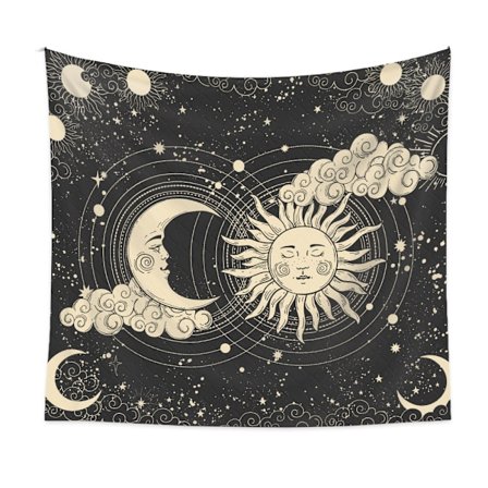 1PC Vægophæng i stof til vægdekoration i soveværelset Boheme vægophæng