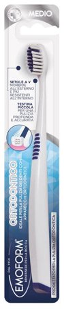 Emoform Ortodontico Spazzolino Medio 1 Pezzo