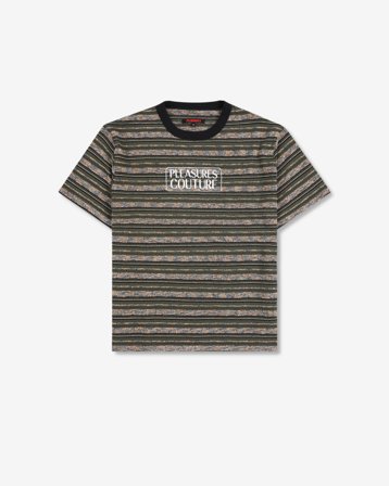 COUTURE STRIPE SHIRT - DARK OLIVE S