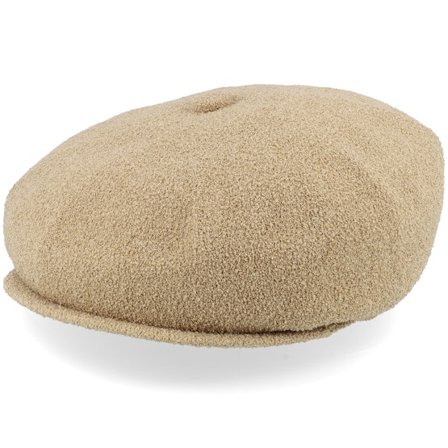 Kangol - Beige flatcap Chapeau - Bermuda Hawker Oat Flat Cap @ Hatstore