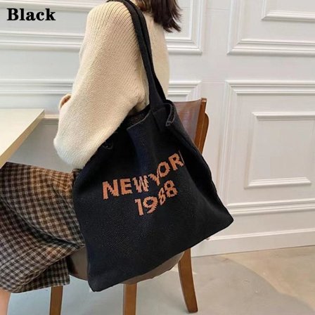 Tygpåsar Axelväska SVART - spot försäljning