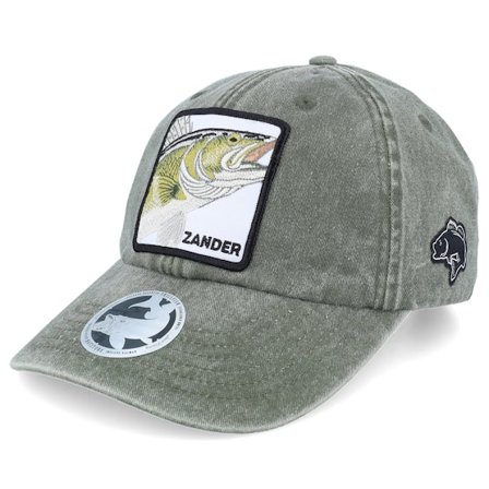 Skillfish - Grün unconstructed Cap - Zander Box Vintage Washed Olive Dat Cap / Unstructured @ Hatstore