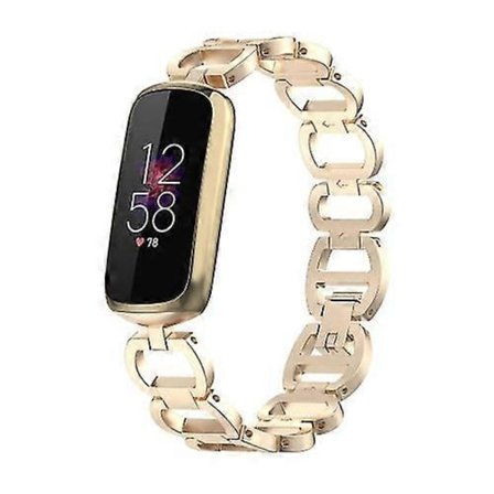 För Fitbit Luxe Special Edition Metallarmband EBZC [DB]