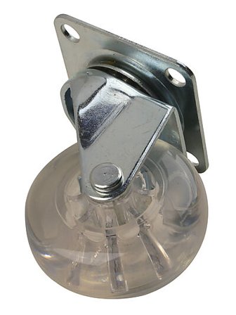 PN-BESLAG MØBELHJUL MED PLATE Ø50MM