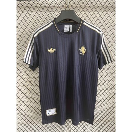 25-26 Juventus F.C. Vintage Edition Musta Jalkapallon treeni-T-paita S-4XL Black-FF-