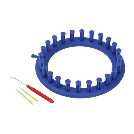 Rundt Strikkevevsett Håndverksett Verktøy Med Heklenål Og Pompom Maker Strikking Syverktøy Tilbehør Farge Tilfeldig