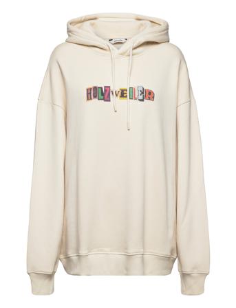 Placebo Print Hoodie 22-02 Hettegenser Genser Creme HOLZWEILER