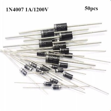 5/10/20/50PCS Likriktardioddelar elektrisk axial 1N4007