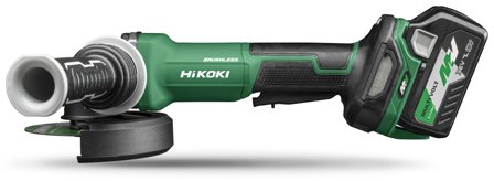 HiKOKI G3613DVF Vinkelsliper med 2,5 Ah batteri og lader, Maskiner