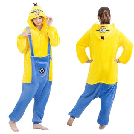Minions Unisex Aikuisten Onesie -asu, Yöasu, Pyjama-haalari
