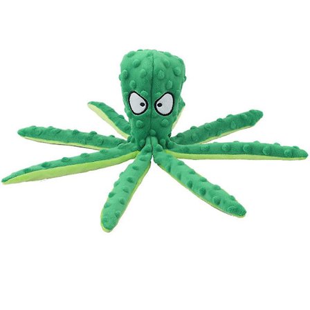 Hundleksaker, Hållbara Non-Filler Interaktiva Tuggande Bläckfisk Plyschleksak Lämplig för Små och Medelstora Husdjursträningsleksaker (Blå)