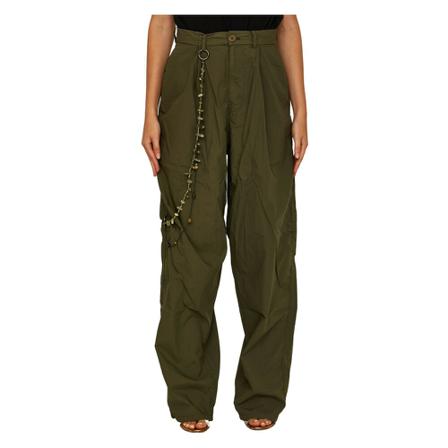 Darkpark, Wide Trousers Groen, Dames, Maat:S