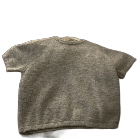 Grå stickad tröja från Gina Tricot
