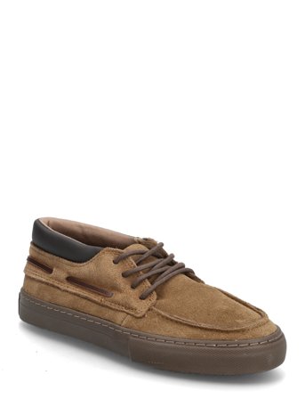 Mango Lace-Up Leather Shoes - Brown - 29