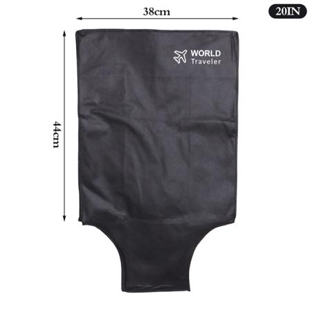 1 kpl kuitukangasinen matkalaukkujen anti-scratch cover Black 20inch