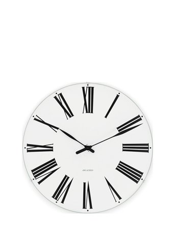 Arne Jacobsen Clocks Roman Vægur Ø16 Cm Hvid/Sort - Multi/patterned - Ø16