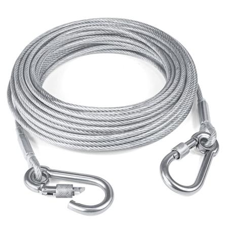 Hundeuttrekkabel, 15M(49ft) Hundekabel Tungt Utstrekkabel
