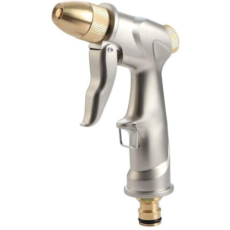 Metall Vattenspruta, Högtrycksspruta, Slitstark Trädgårdsspruta, för Biltvätt, Vattning av Växter, Duschning av Husdjur - Kort