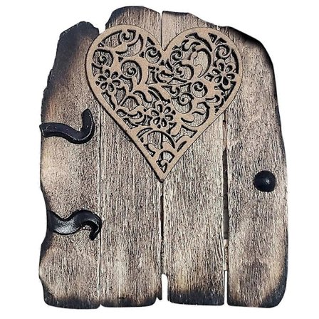 Love Pieni Puun Ovi Ulkokäyttöön, Pieni Puun Koristeovi, Keijun Ovi, Puutarhatarvikkeet, Joulu