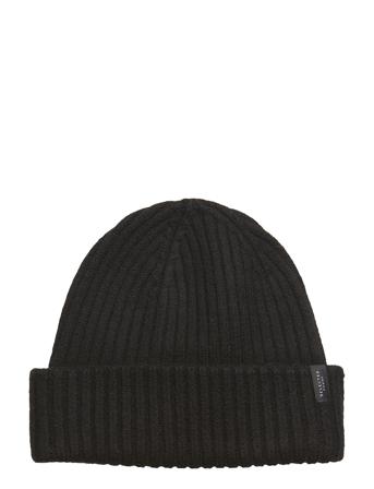 Slhmerino Wool Beanie B Black Selected Homme