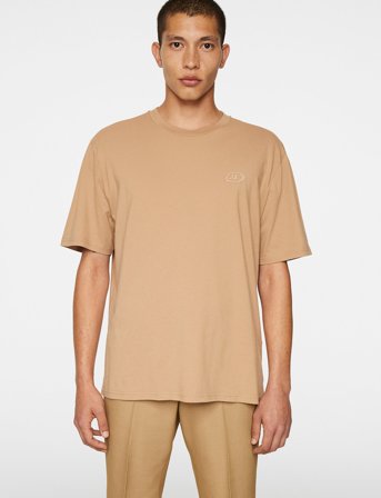 J. Lindeberg Hale Logo T-Shirt - Brown - M