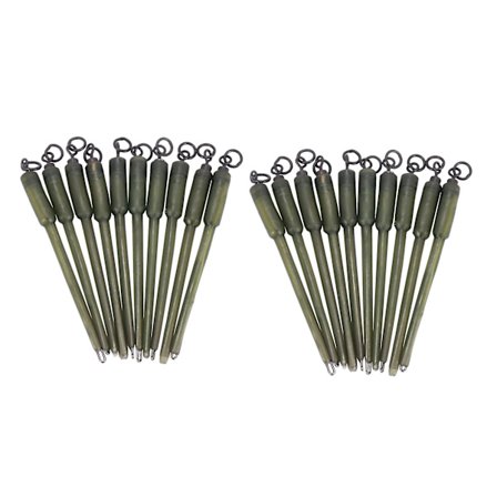 20 stk. Karpefiskeri Connector Swivels PVA Tube Bags Stems Solid Bag Stems Lead Insert End Terminal T