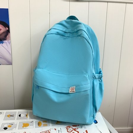 Tenåringer skolesekk Nylon ryggsekk skulderveske med stor kapasitet