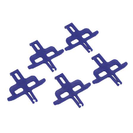 5 stk. Cykel Skivebremse Spacer Blå Kompakt Støttefunktion Let at Samle Cykeltilbehør