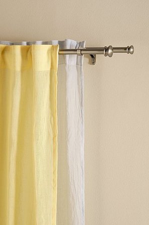 Jotex - Doppelte Vorhangstange 110-320 Cm Silber - COUPER - Kaufe Gardinenstangen bei Jotex