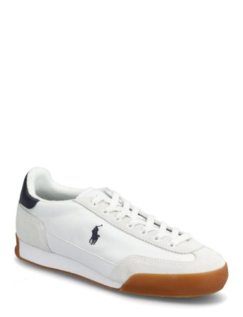Polo Ralph Lauren Hester Suede & Canvas Sneaker - White - 44