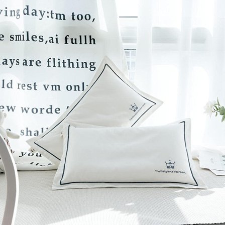 2x 30*50cm Tencel kuddfodral (vita)