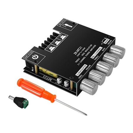 2.1-kanals ZK-MT21 DIY digital forsterkermodul 50Wx2+100W Subwoofer Kraftig