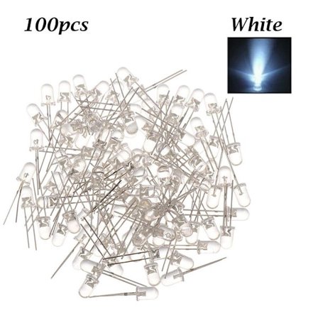 100 st 5mm Led Lamp Beads Assorted Kit 5mm LED Light VIT